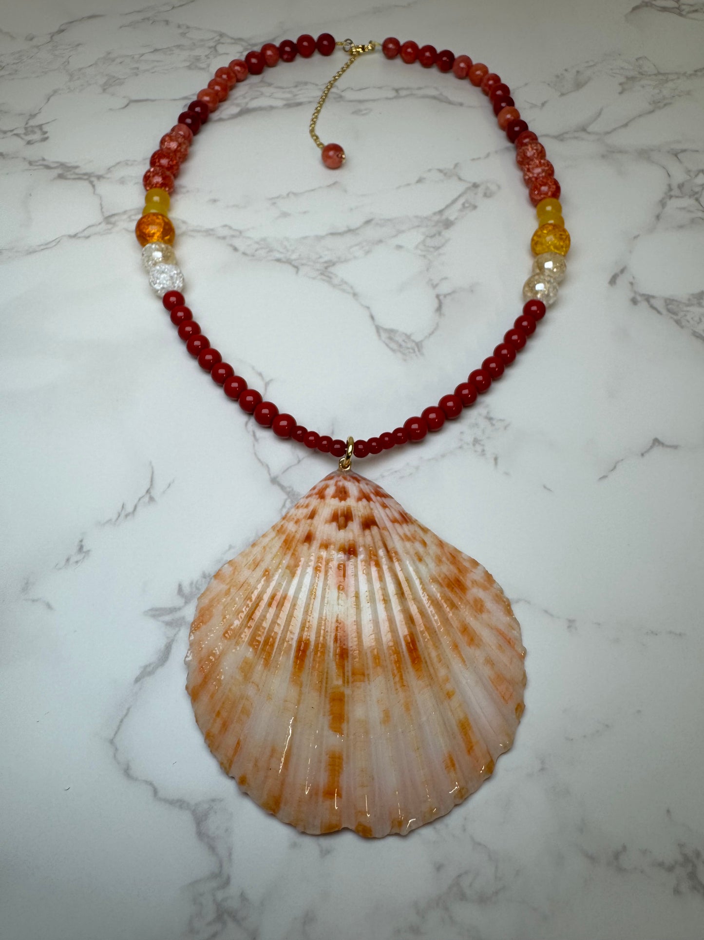 Brown Sea Turtle Resin‑Encased Handmade Sea Turtle Necklace Encapsulated in Real Shell with UV Resin on Fine Colored Crystal Beads