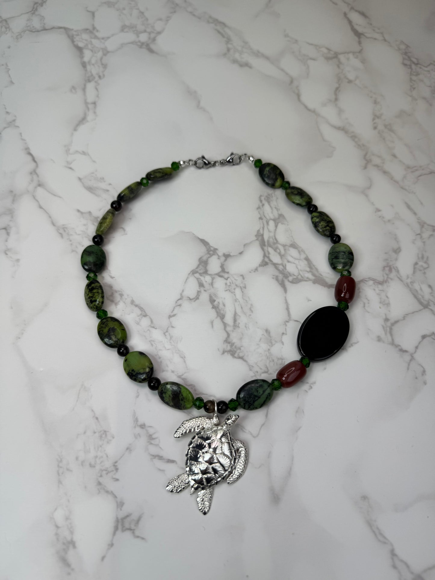 Laura 925 Sterling Silver Hand Made Necklace | One-of-a-Kind Coastal Art