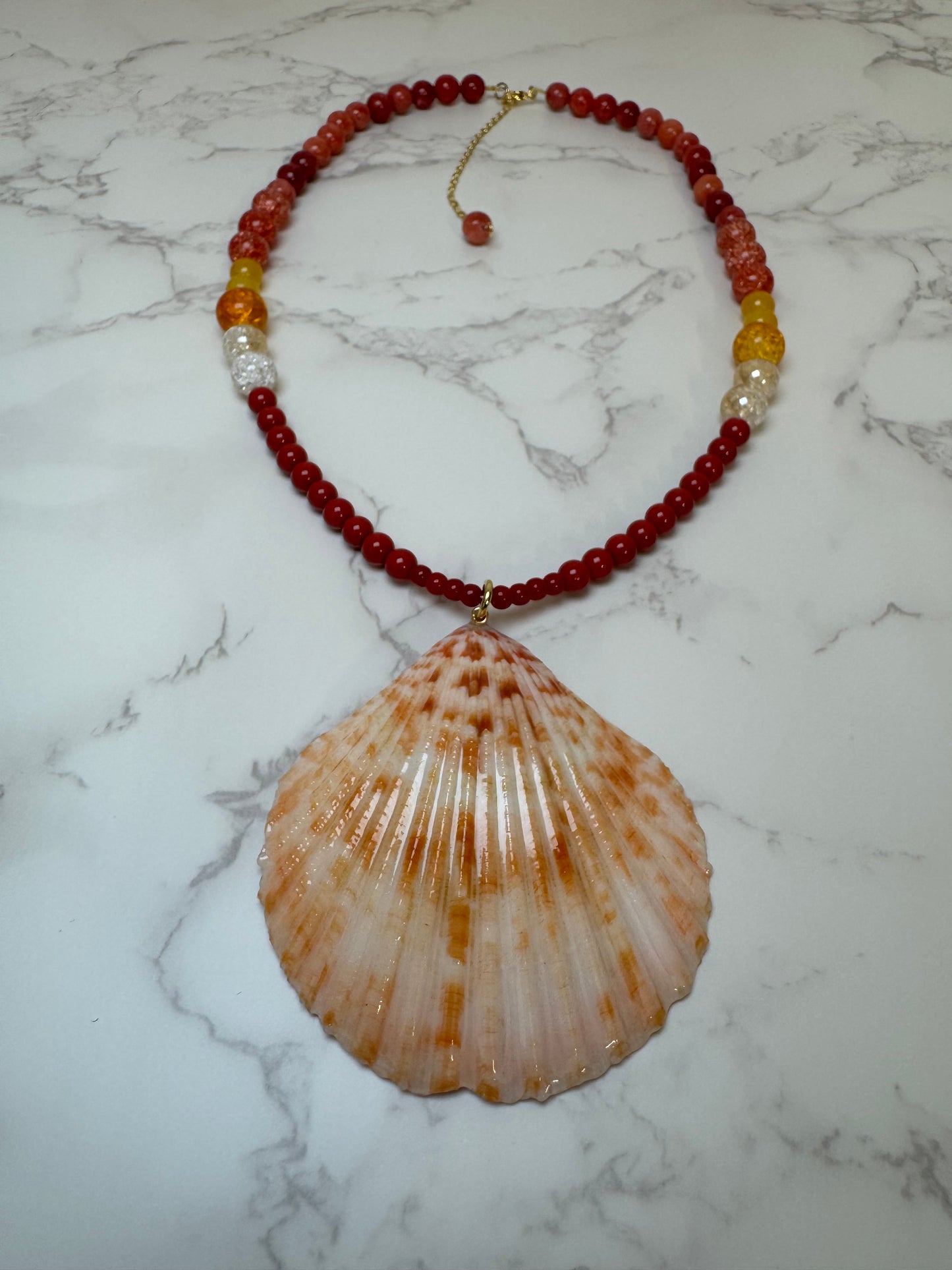 Brown Sea Turtle Resin‑Encased Handmade Sea Turtle Necklace Encapsulated in Real Shell with UV Resin on Fine Colored Crystal Beads