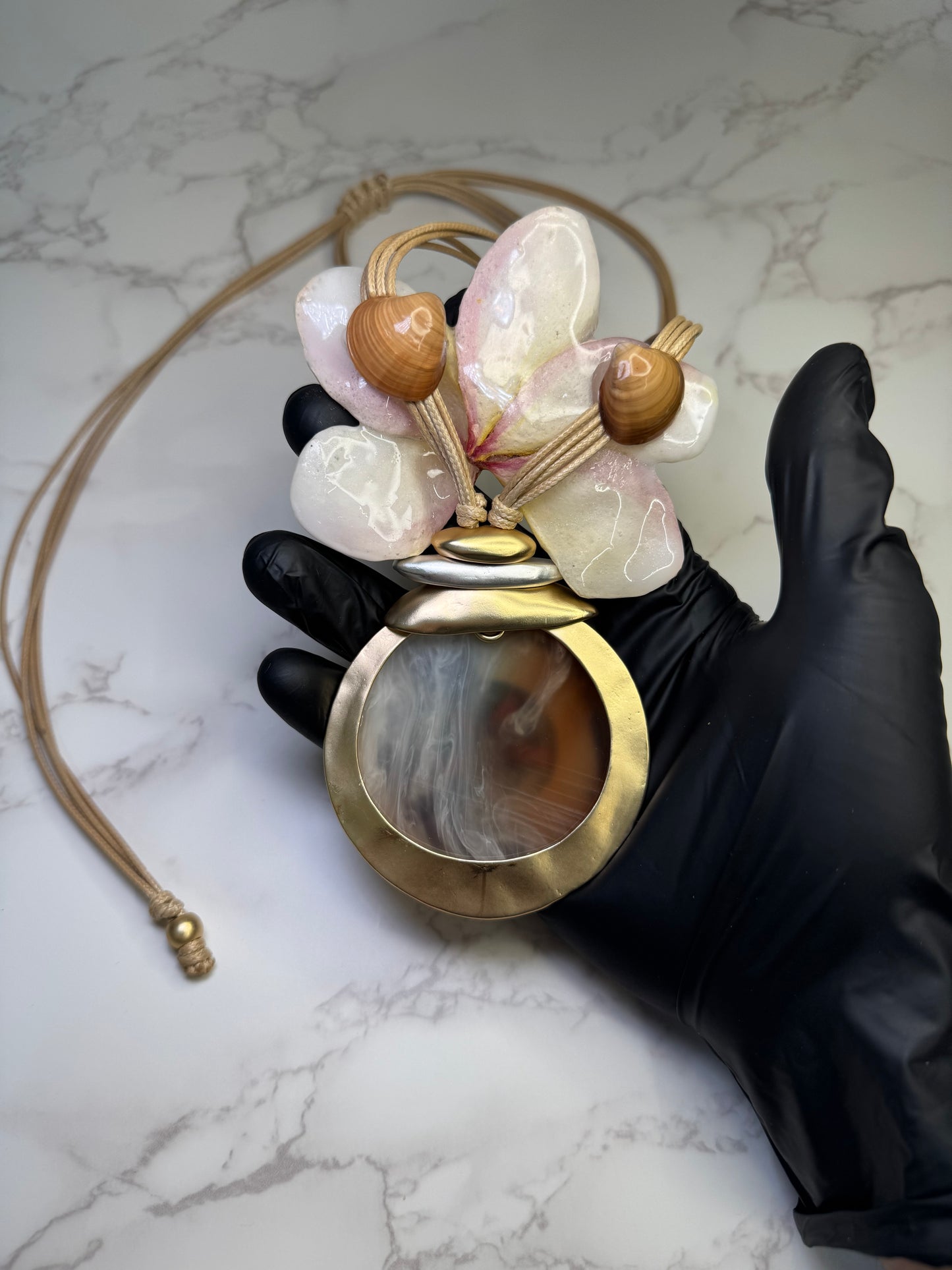 Sunlit Rose Tide Yellow flower with a miniature red rose center