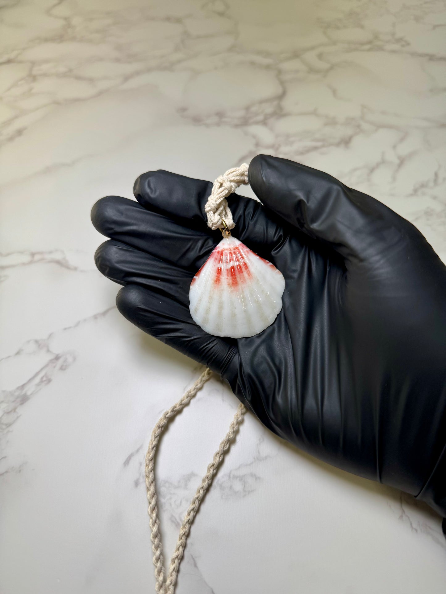 Small Blue Crab Shell Necklace - Encapsulated in Real Shell with UV Resin