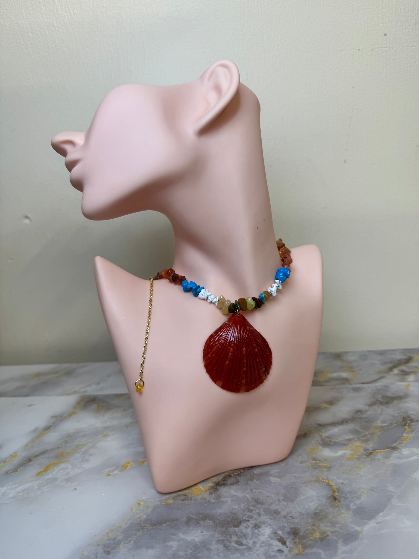 Beautiful Sting Ray Necklace Resin‑Encased Shell Collection Shell Necklaces, Epoxy Resin Necklace