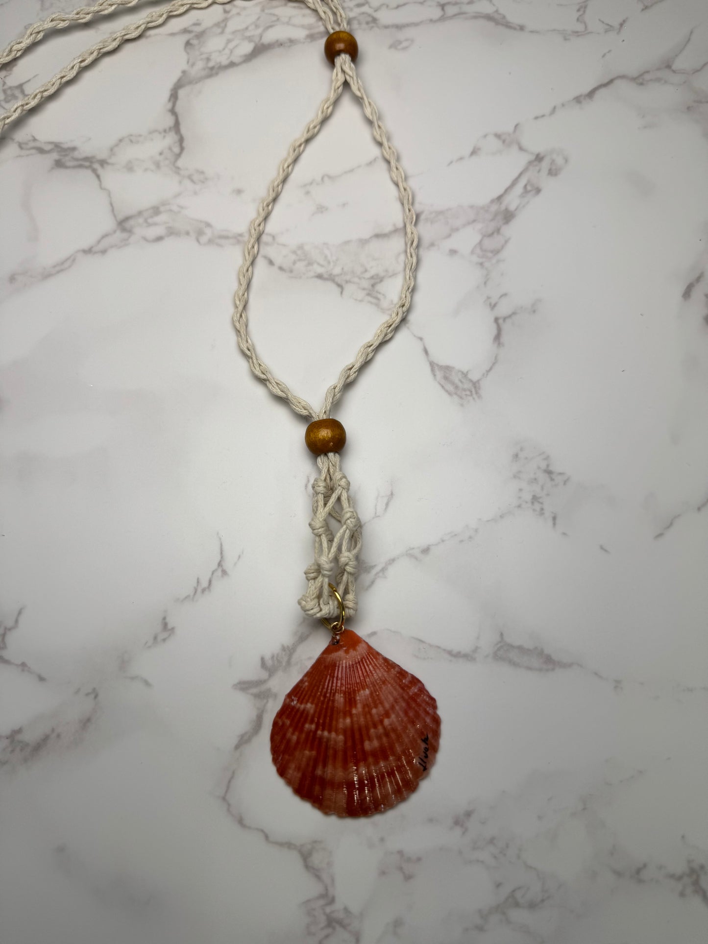 Single Sting Ray Handmade Stingray Necklace Encapsulated in Real Shell with UV Resin