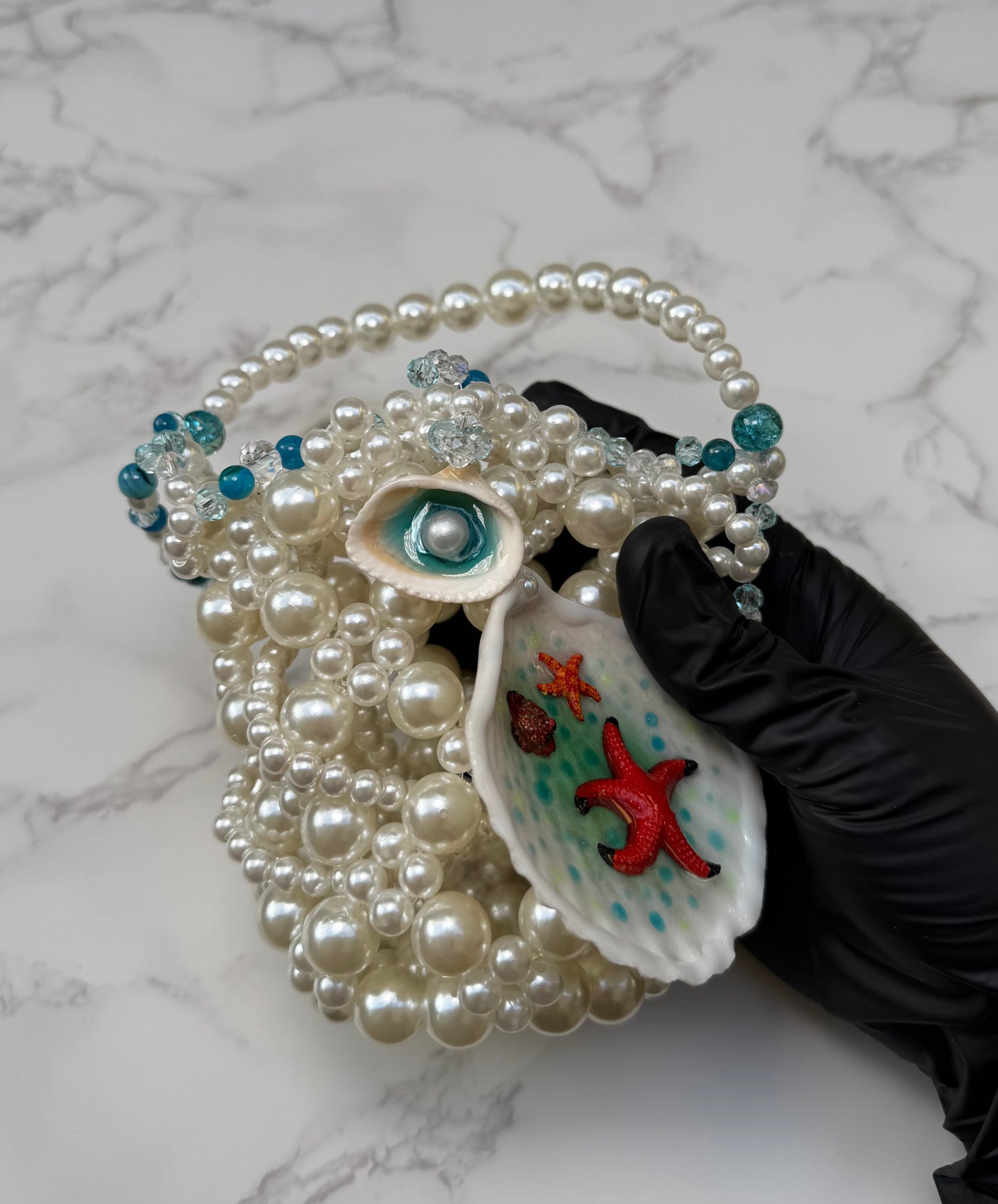 Serena-Pearl Ocean Treasure Purse