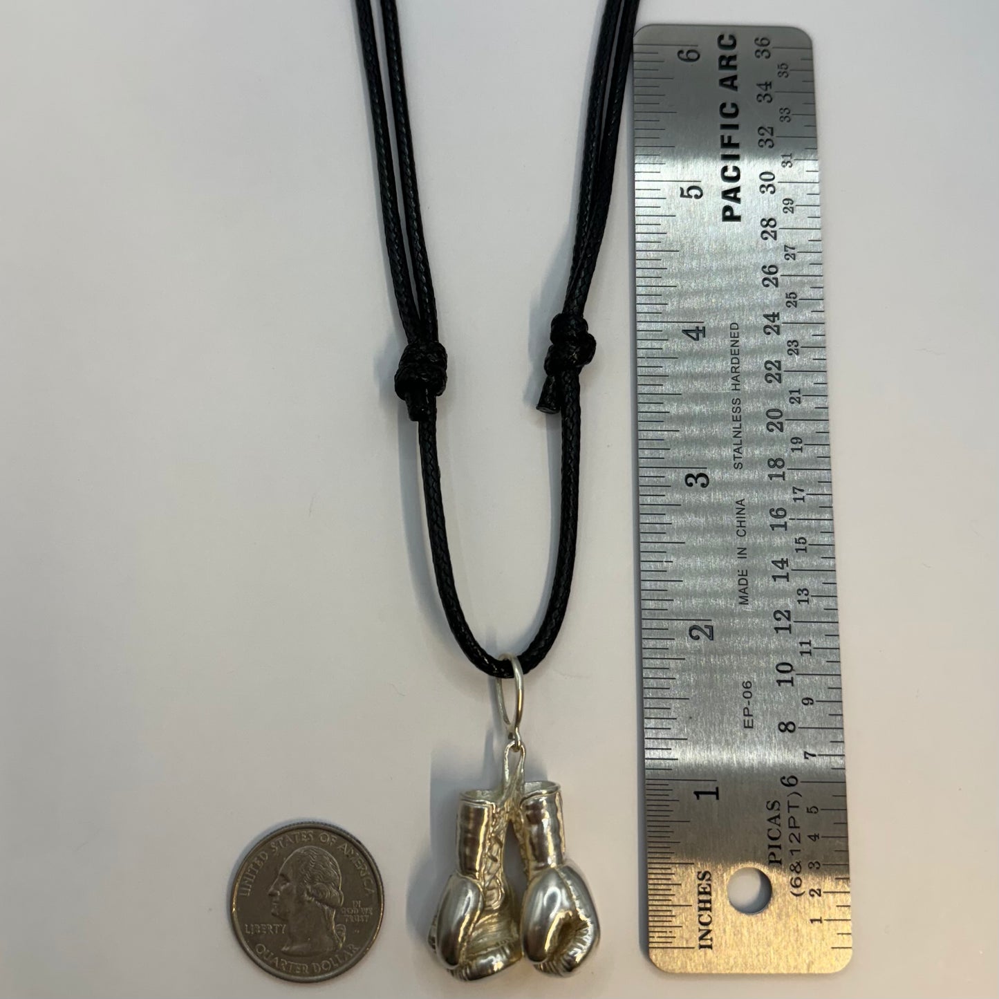 Boxing Gloves Necklace – Detailed 925 Sterling Silver Pendant, Perfect for Boxing Enthusiasts and Sports Lovers, Unique Handmade Jewelry Gift