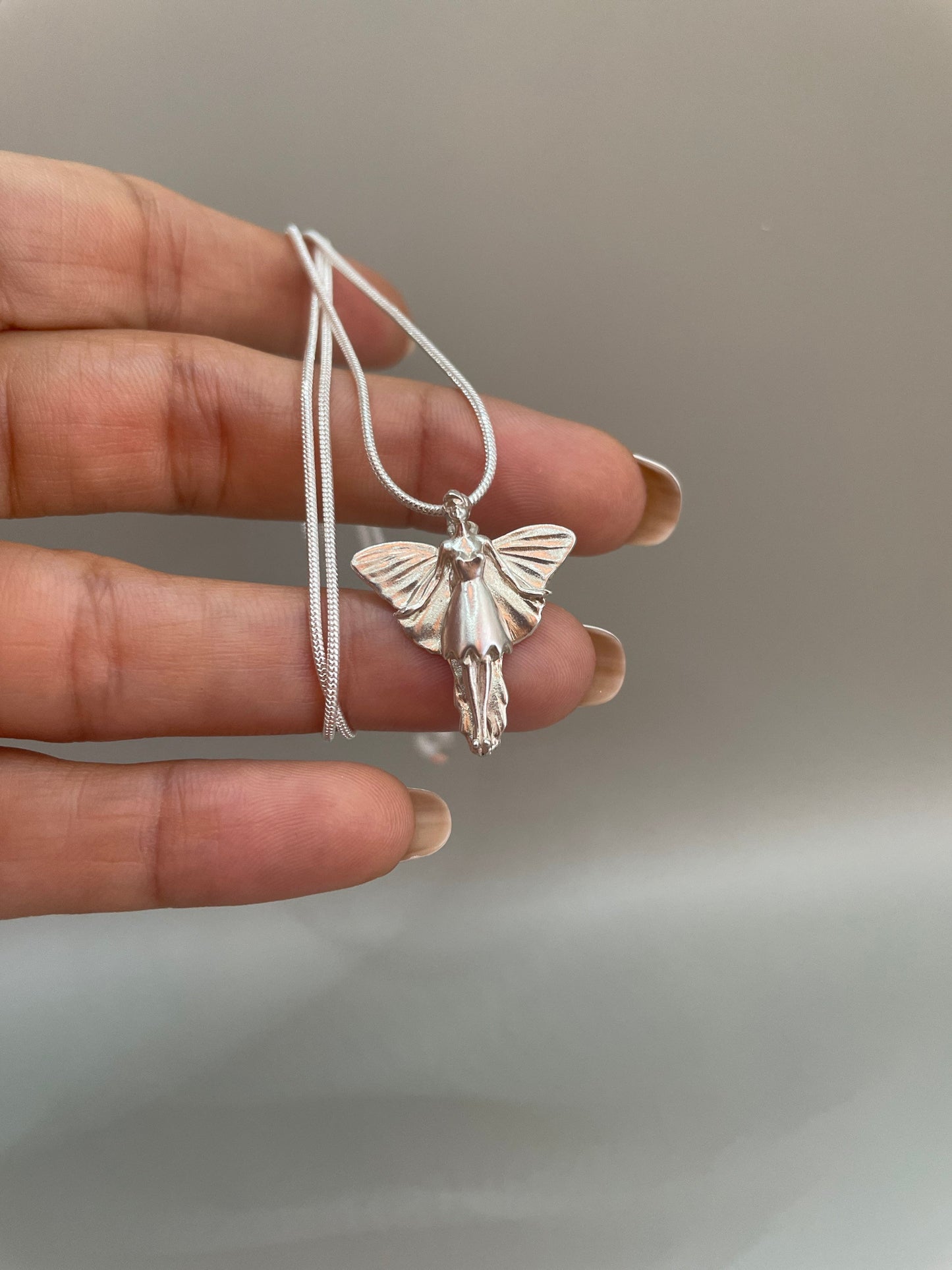 Tinker Bell Necklace - Charming 925 Sterling Silver Pendant, Whimsical Fairy-Inspired Design, Perfect Gift for Disney Fans and Fantasy Lovers, Women and Girls. Handmade in the USA