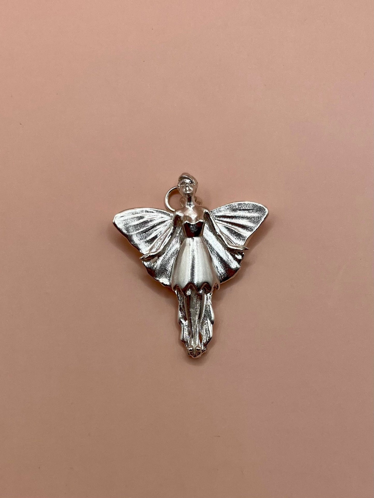 Tinker Bell Necklace - Charming 925 Sterling Silver Pendant, Whimsical Fairy-Inspired Design, Perfect Gift for Disney Fans and Fantasy Lovers, Women and Girls. Handmade in the USA