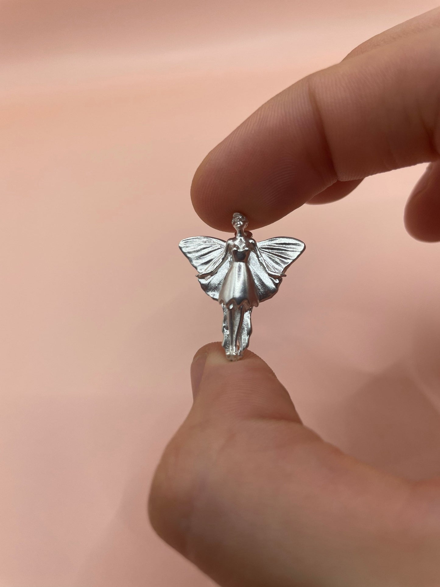 Tinker Bell Necklace - Charming 925 Sterling Silver Pendant, Whimsical Fairy-Inspired Design, Perfect Gift for Disney Fans and Fantasy Lovers, Women and Girls. Handmade in the USA