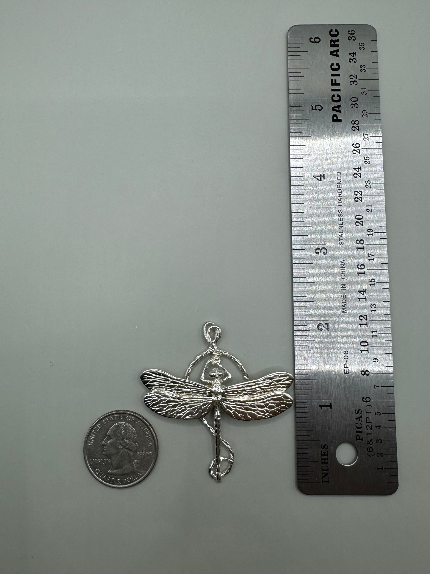 Dragonfly Necklace, Handcrafted Unique Design in 925 Sterling Silver, For Dragonfly Lovers