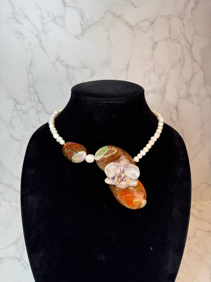 Lilia Real Starfish & Preserved Flower Necklace| Handmade Ocean & Botanical Jewelry