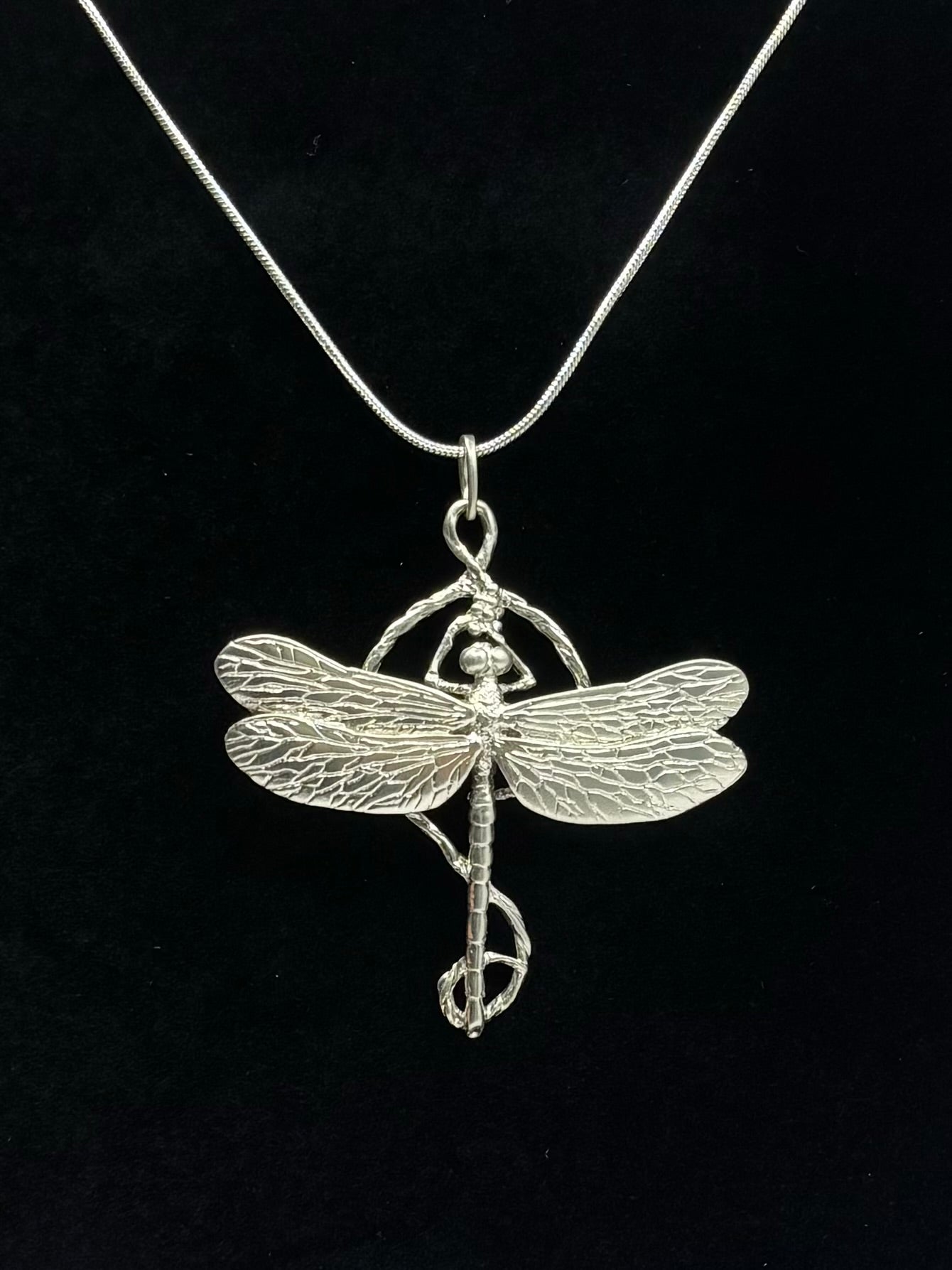 Dragonfly Necklace, 925 Sterling Silver