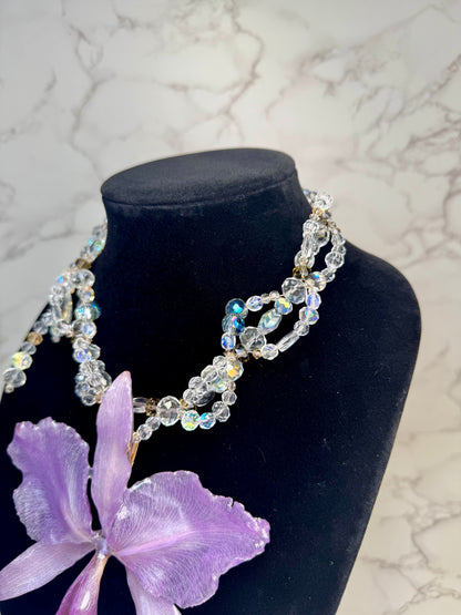 Reina Purple Real Cattleya Orchid Necklace | Handmade Flower Jewelry | Botanical Statement Pendant