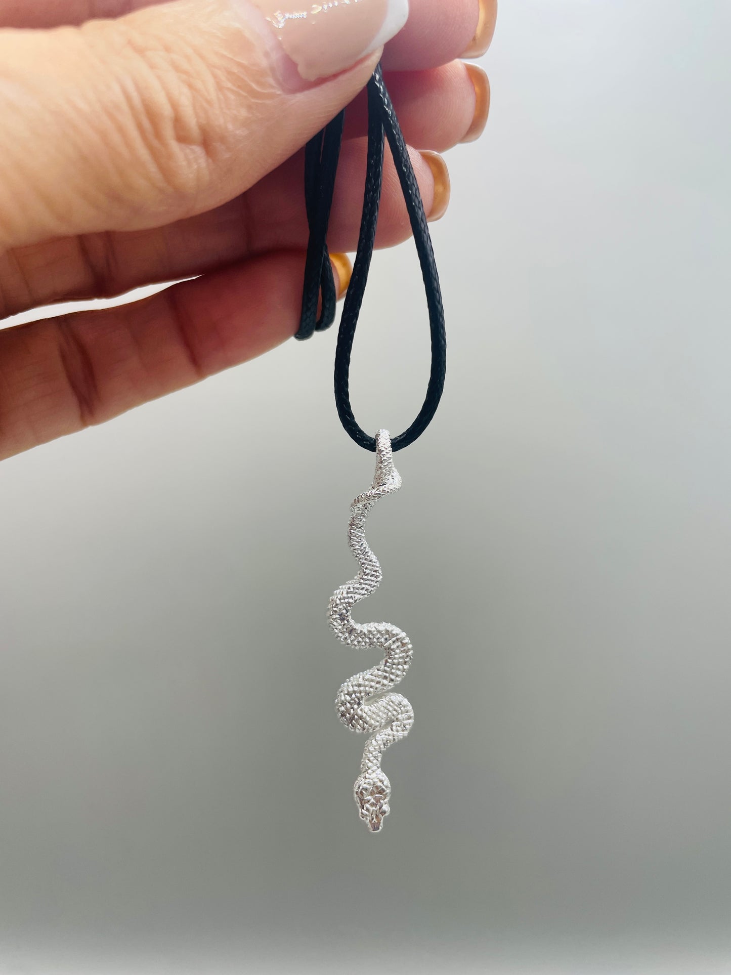 Snake Necklace, 925 Sterling Silver