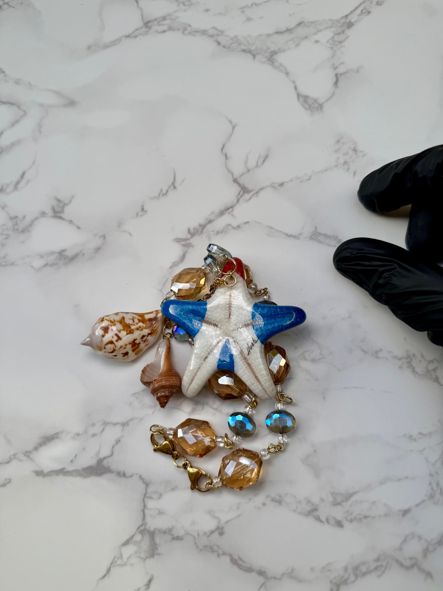 Cuban Starfish & Seashell Necklace