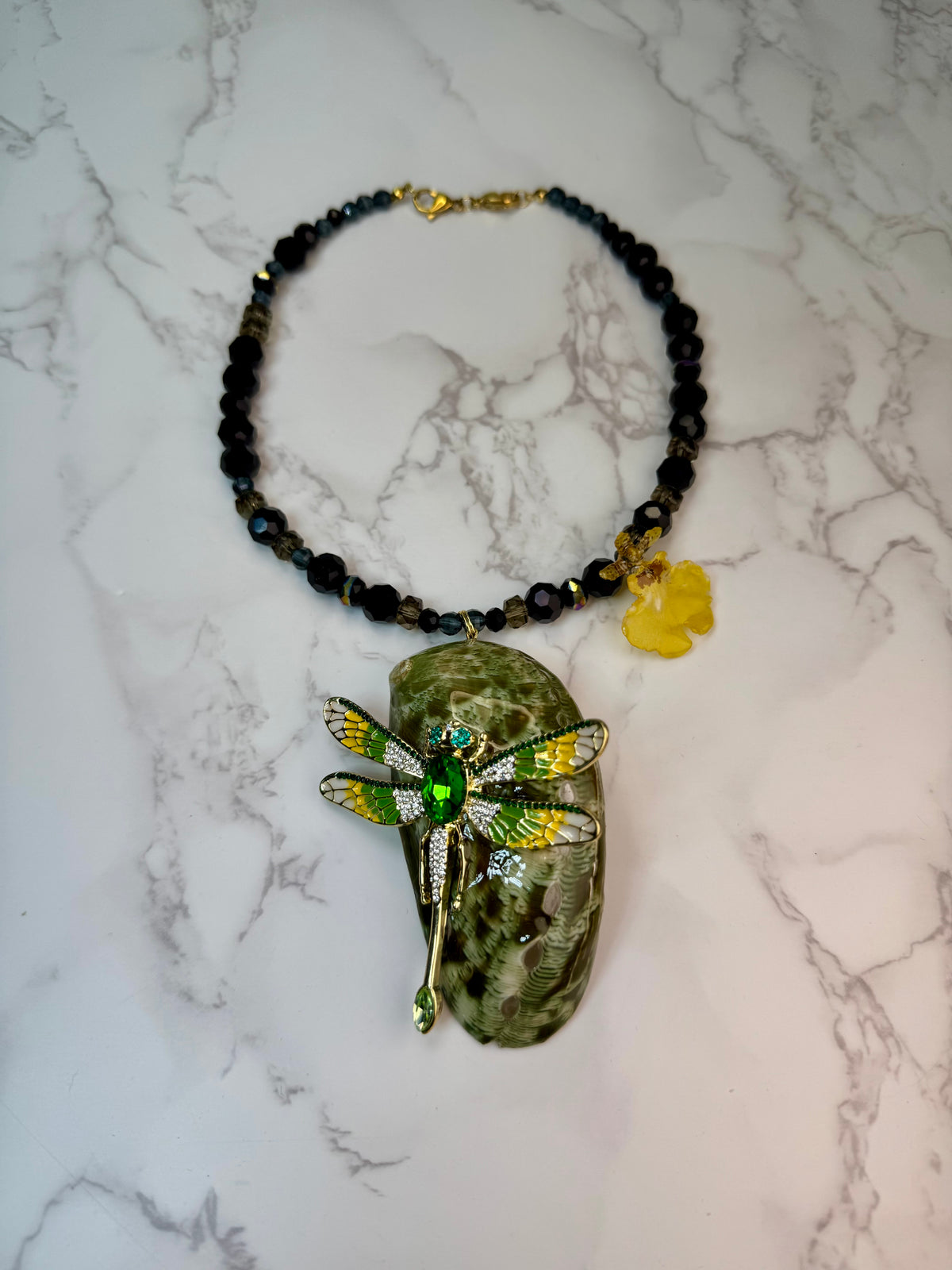 Aurora Real Starfish & Preserved Flower Necklace| Handmade Ocean & Botanical Jewelry