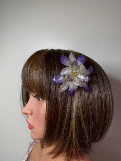 Mary Real Preserved Flower Necklace & Hair Clip | Handmade Botanical Jewelry | Multifunctional Floral Art