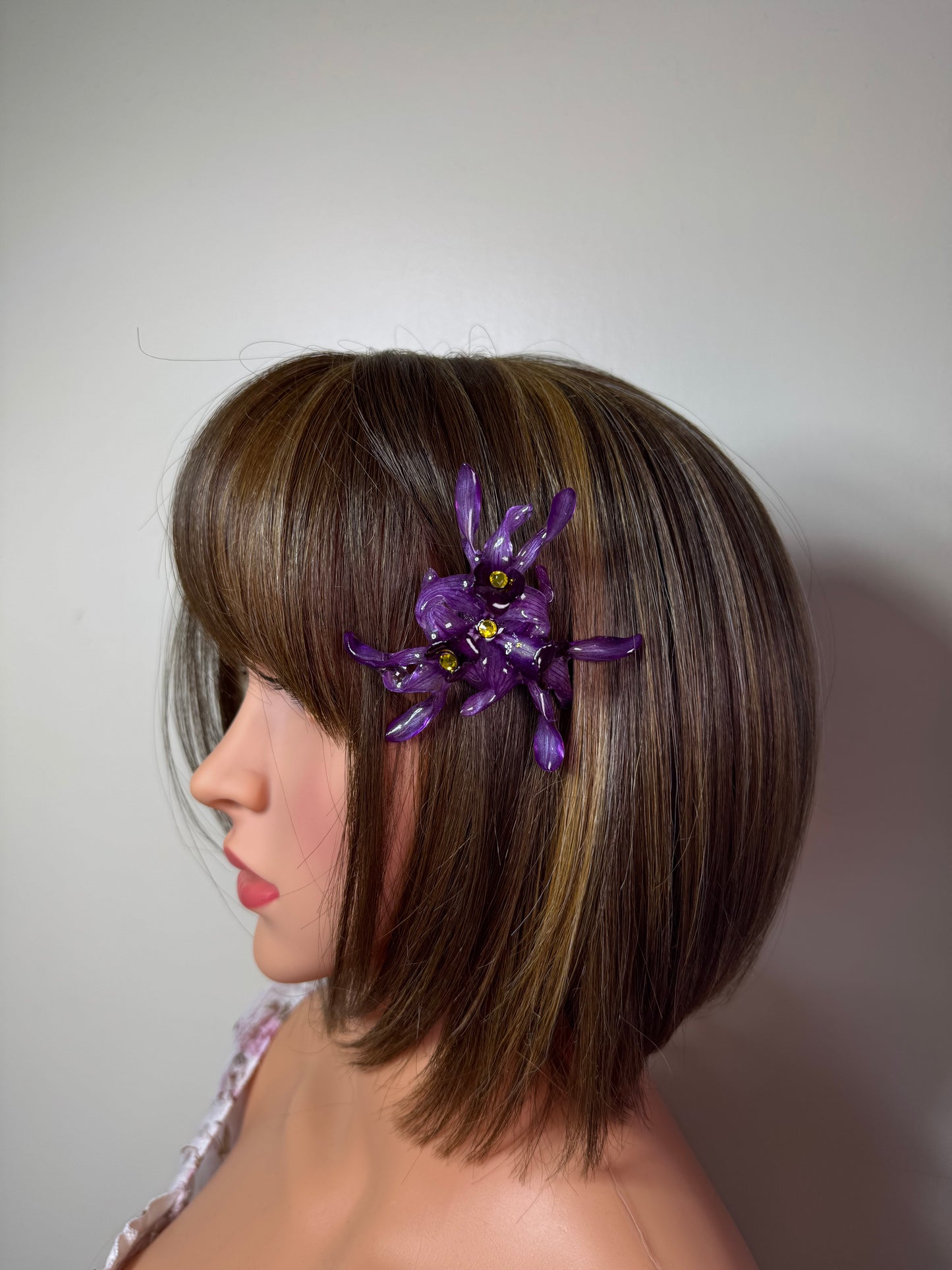 Julia Real Preserved Flower Necklace & Hair Clip | Handmade Botanical Jewelry | Multifunctional Floral Art