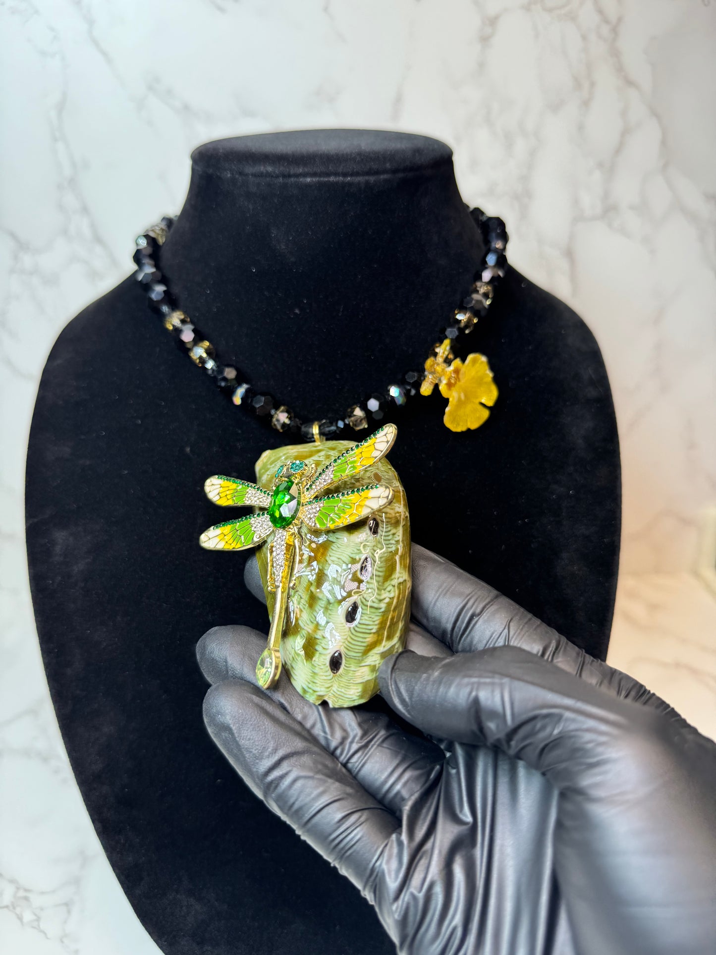 Aurora Real Starfish & Preserved Flower Necklace| Handmade Ocean & Botanical Jewelry