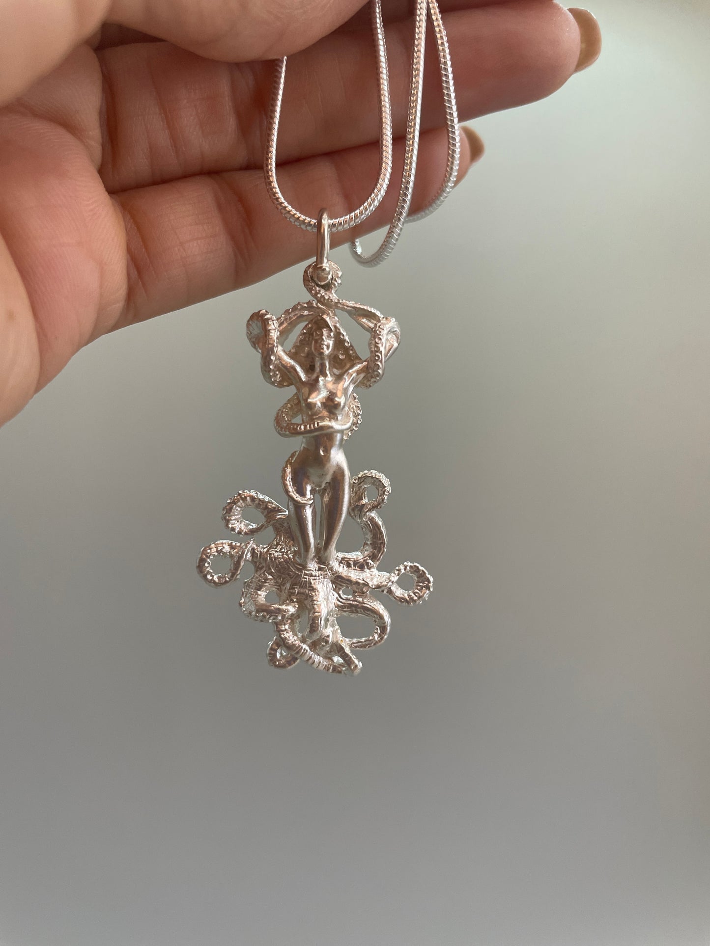 Mystical Mermaid, 925 Silver, 3D Pendant