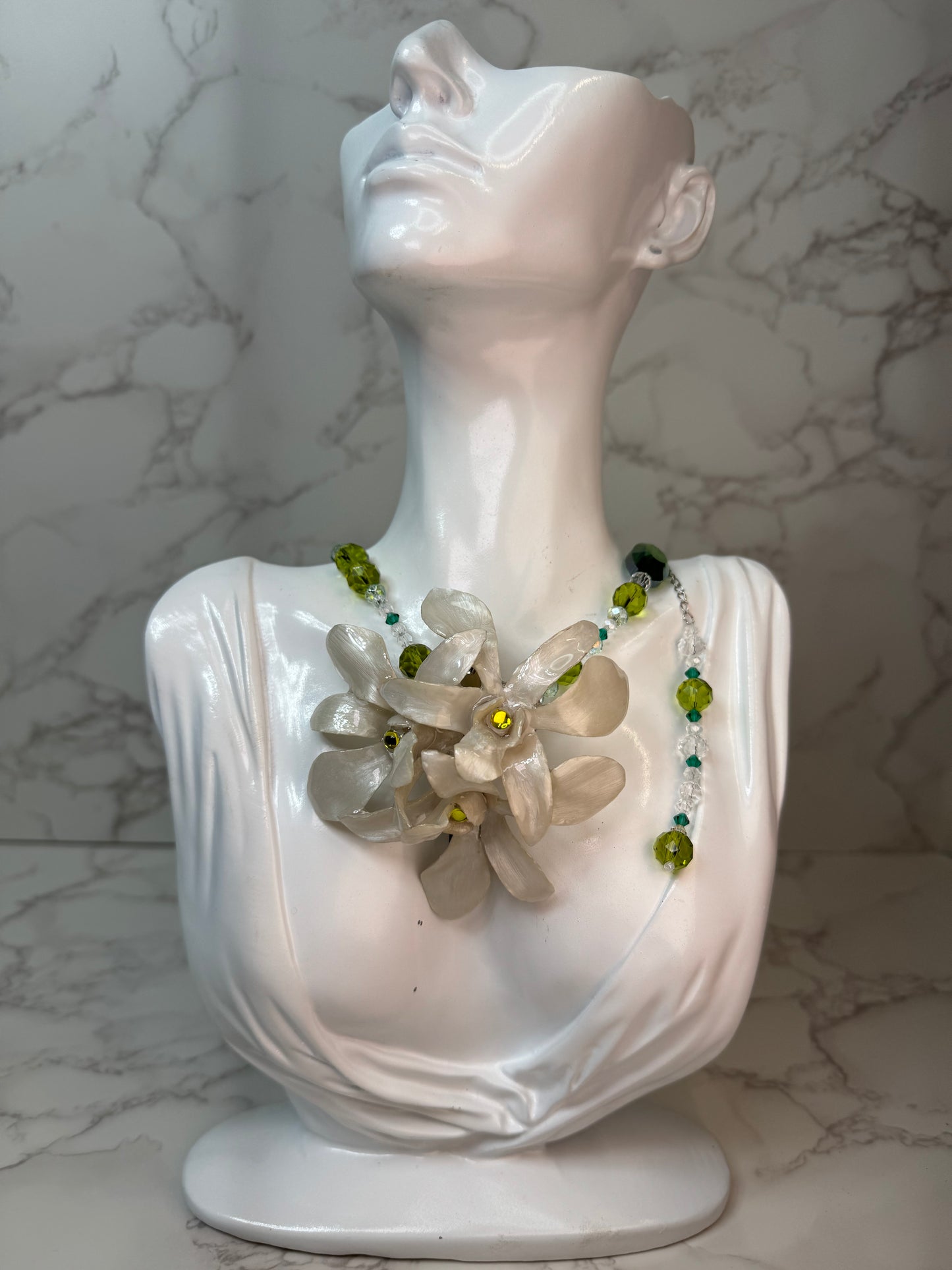 Winter Real Preserved Flower Necklace & Hair Clip | Handmade Botanical Jewelry | Multifunctional Floral Art