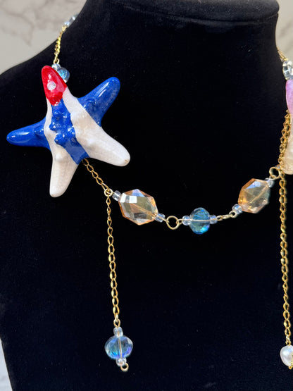Orchid Seashell Harmony Necklace