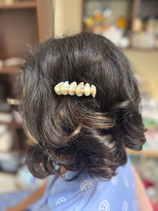 Aqua Conch Hair Pin