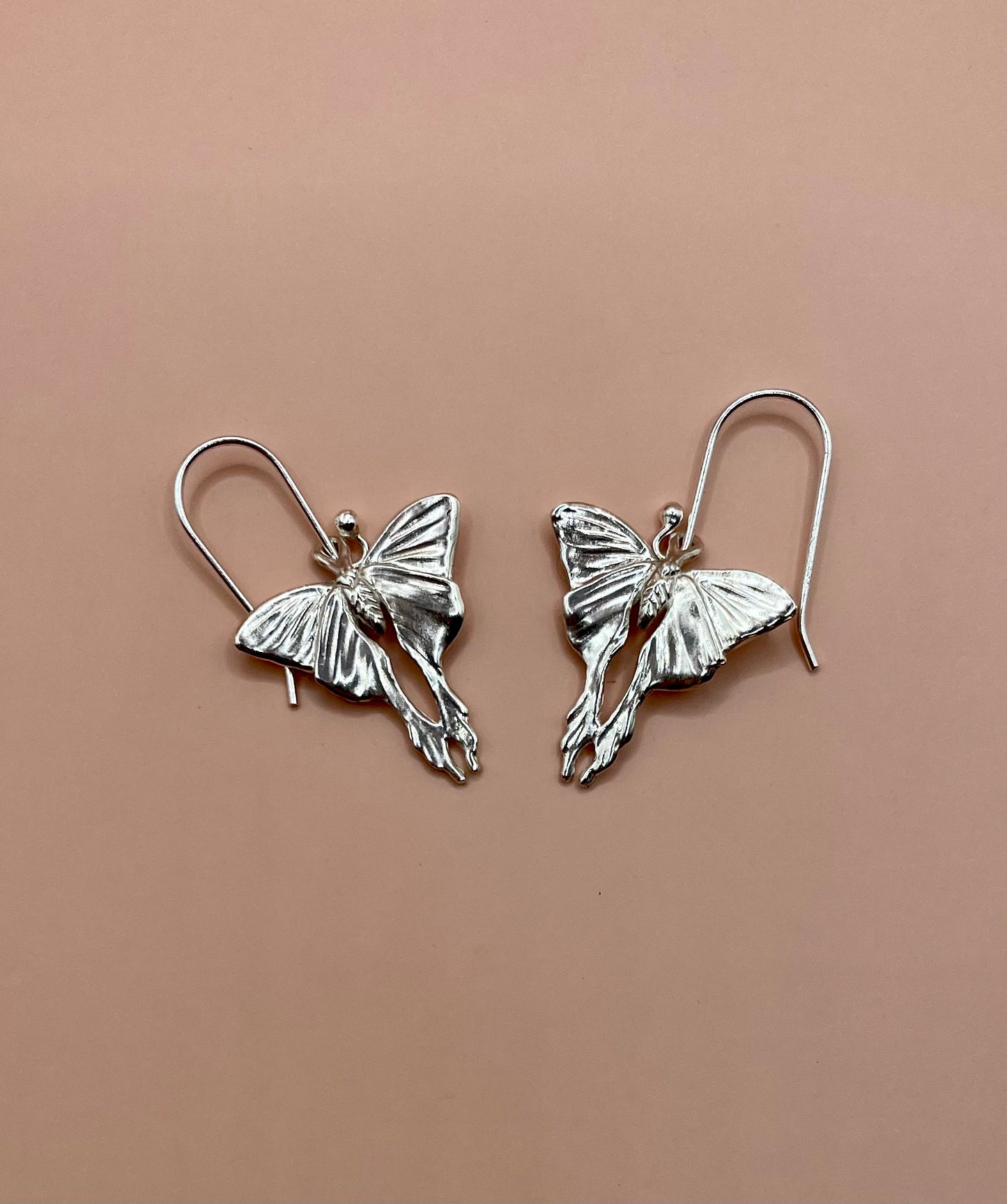 Moonlight Butterfly Earrings, 925 Sterling Silver