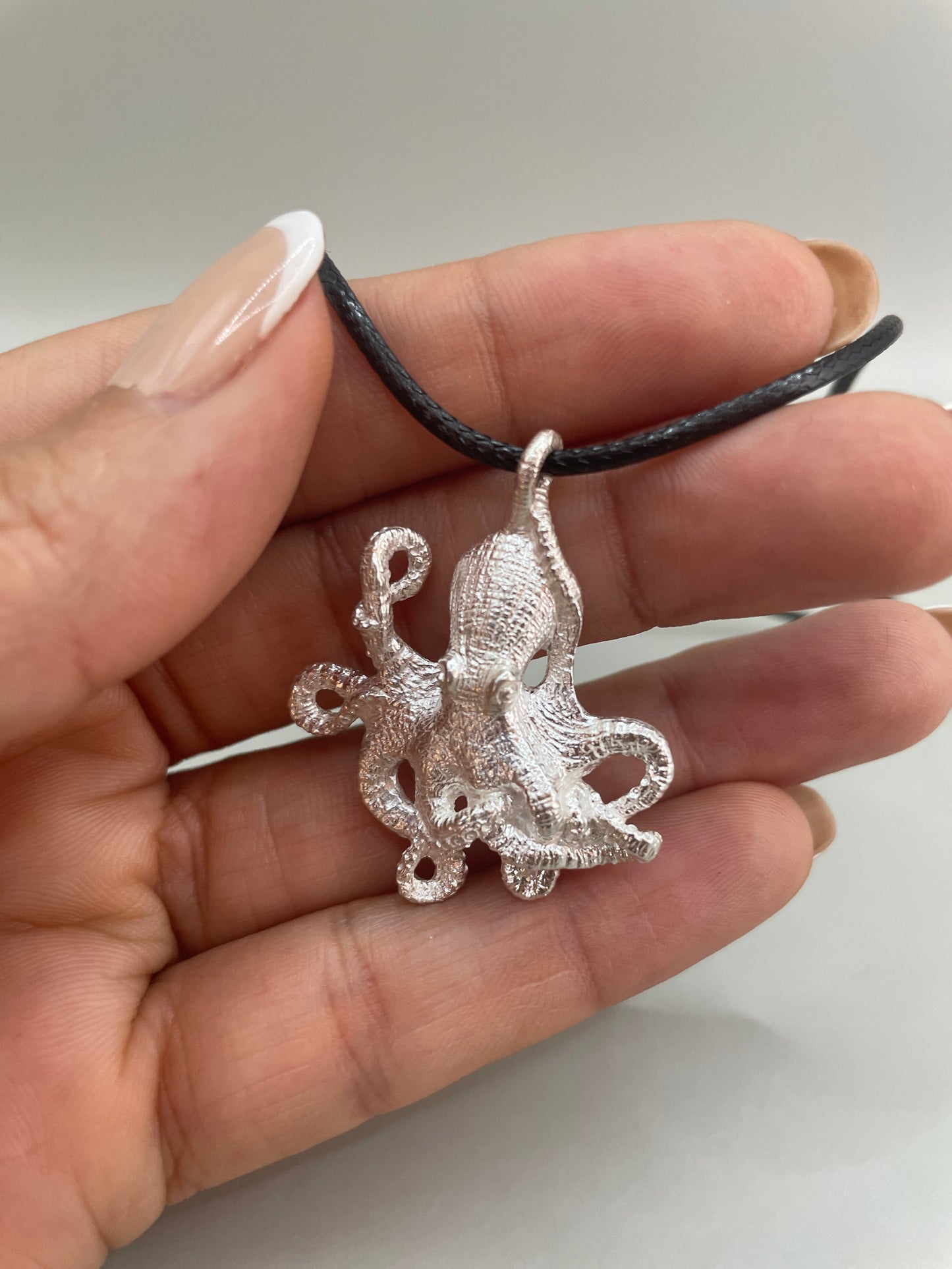 Octopus, 925 Silver, 3D Pendant