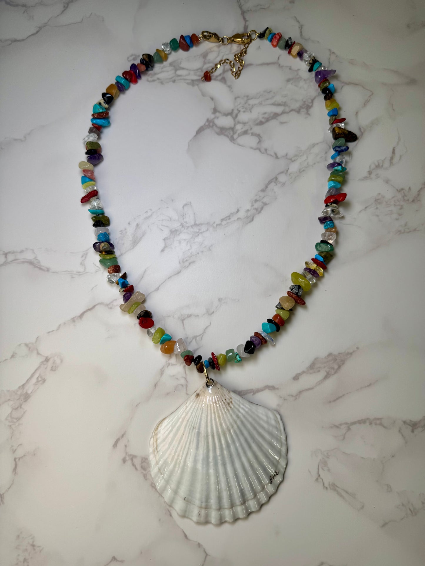 Brown Sea Turtle Shell Necklace - Encapsulated in Real Shell with UV Resin