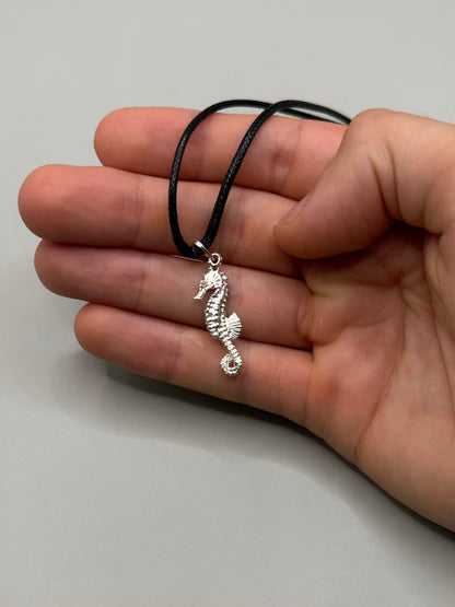 Sea Horse Necklace, 925 Silver