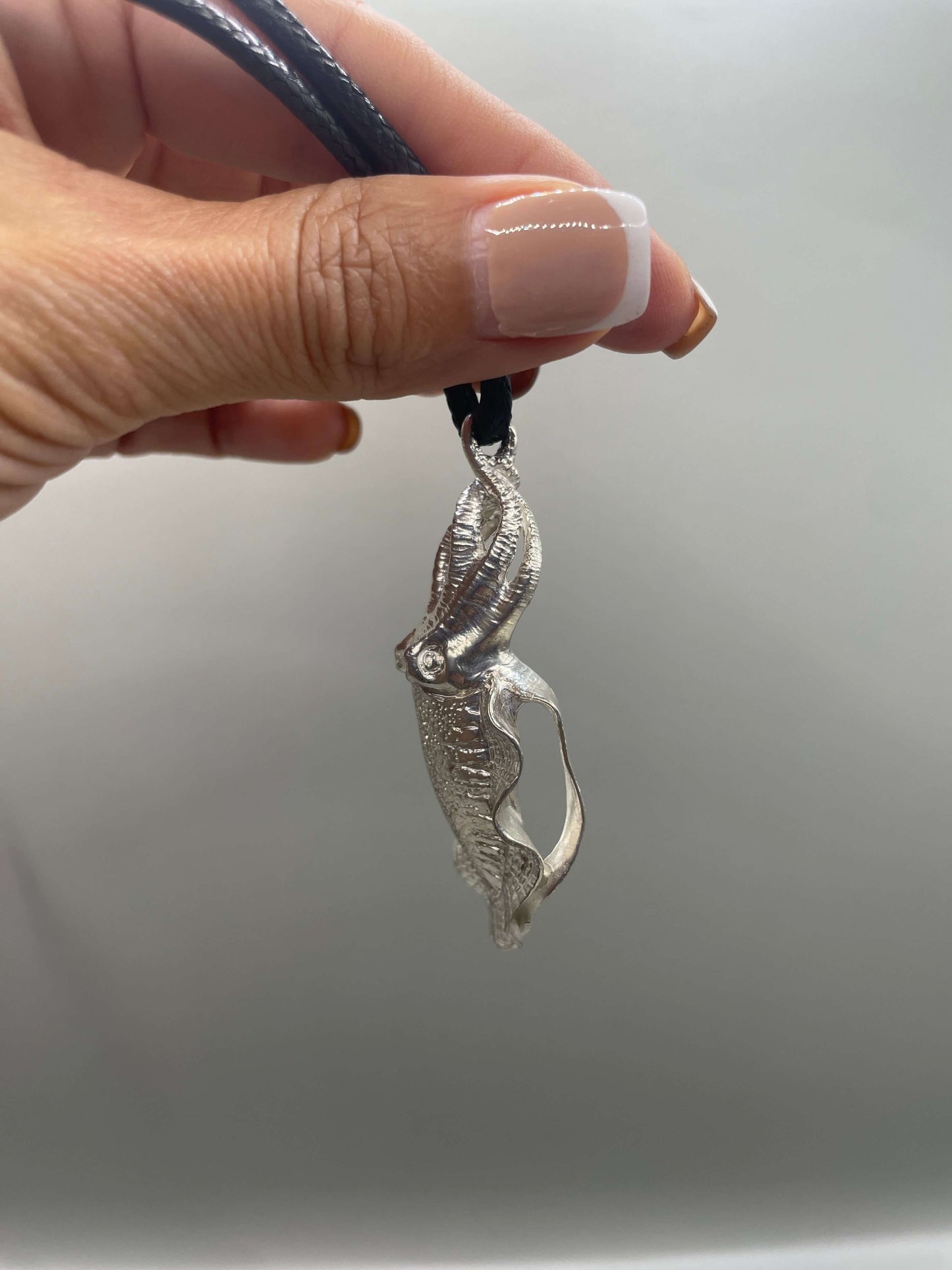 Cuttlefish Necklace, 925 Sterling Silver