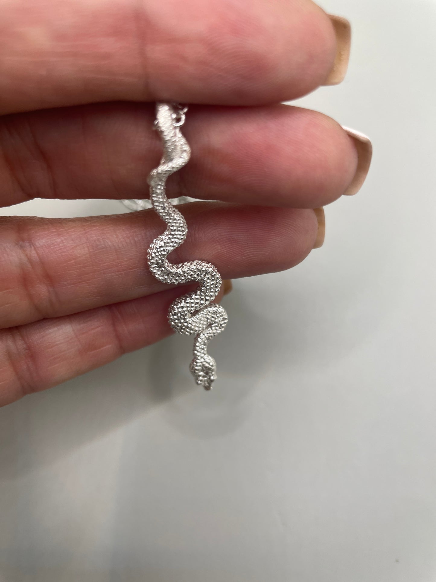 Snake Necklace, 925 Sterling Silver