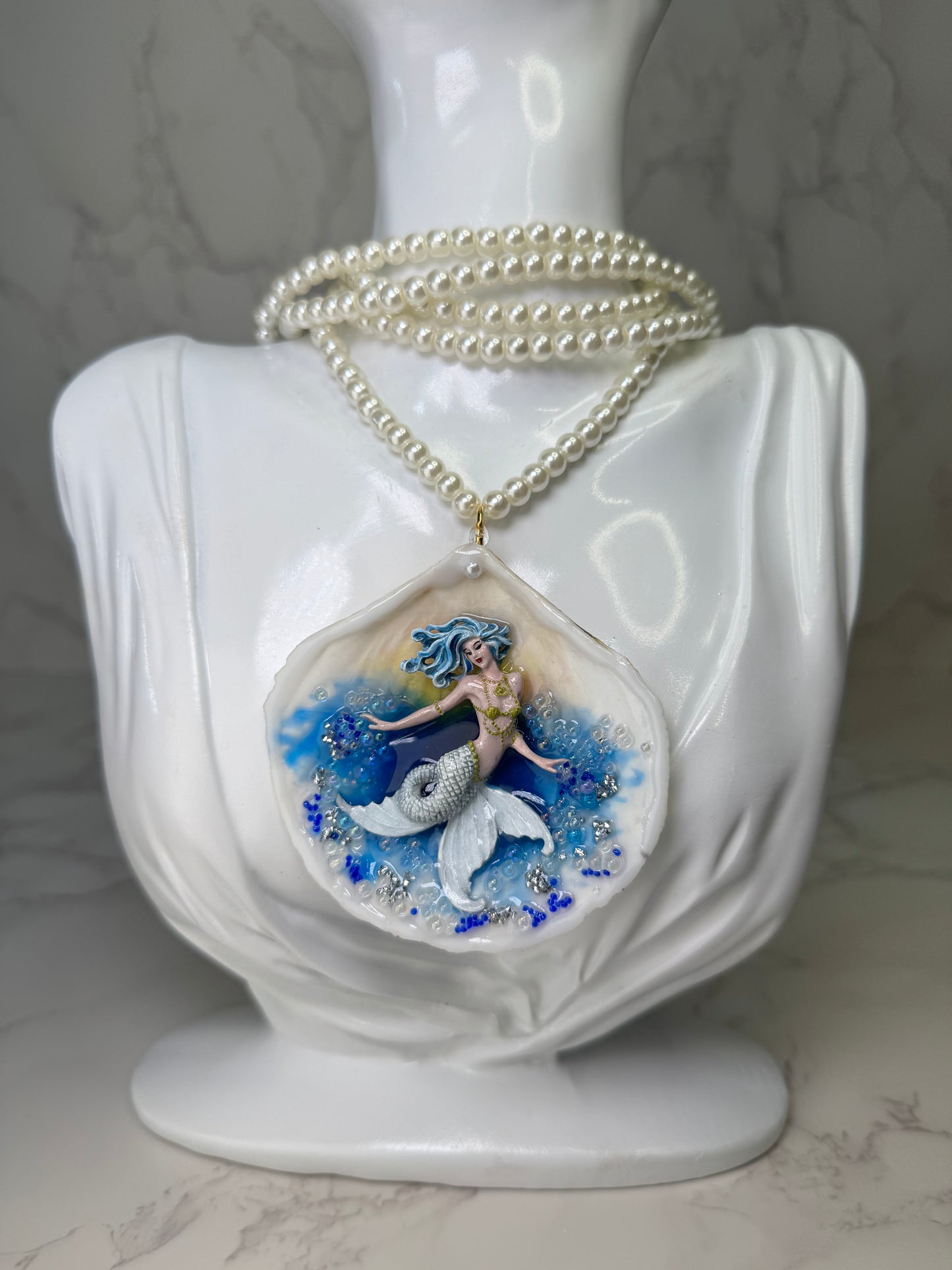 The Celestial Tide Mermaid– Keeper of Starlit Waters