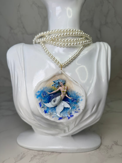 The Celestial Tide Mermaid– Keeper of Starlit Waters