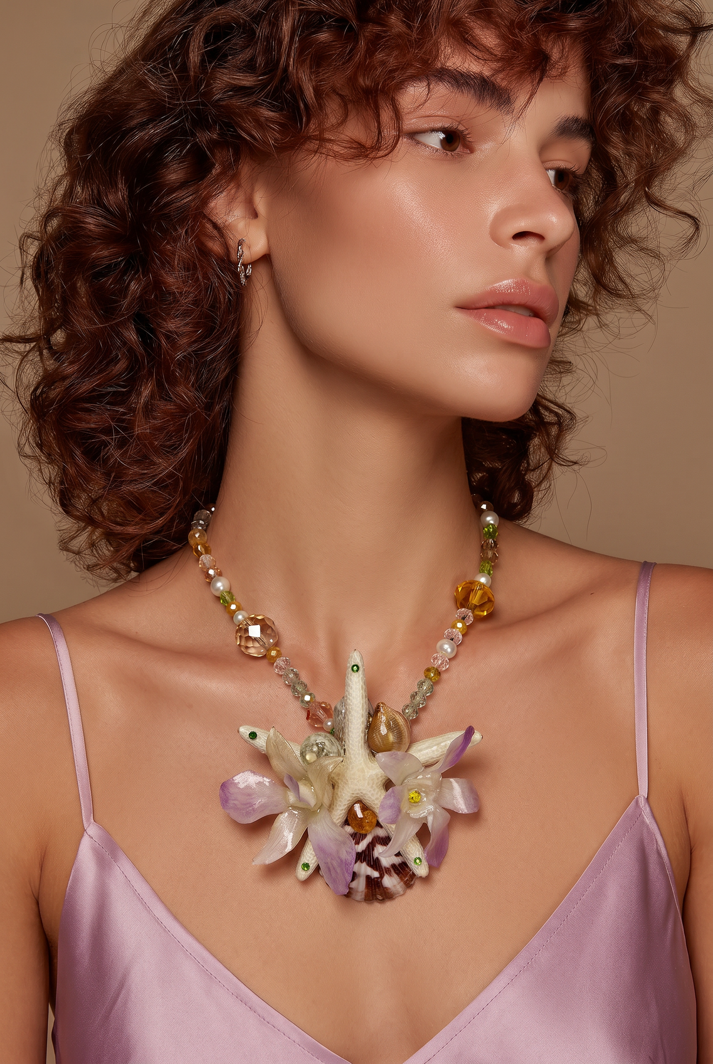 Olivia Real Starfish & Preserved Flower Necklace | Convertible Hair Clip | Handmade Ocean & Botanical Jewelry