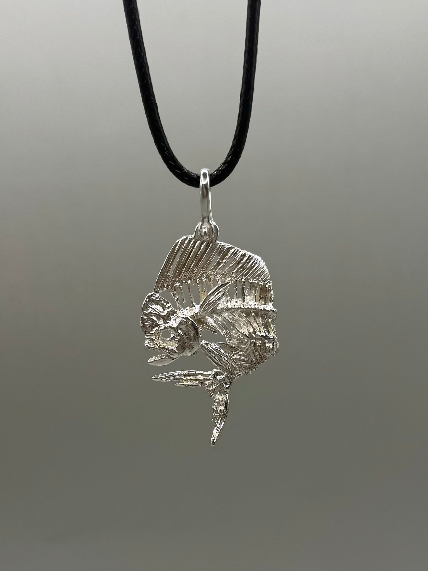 Mahi Mahi Skeleton Necklace, 925 Sterling Silver