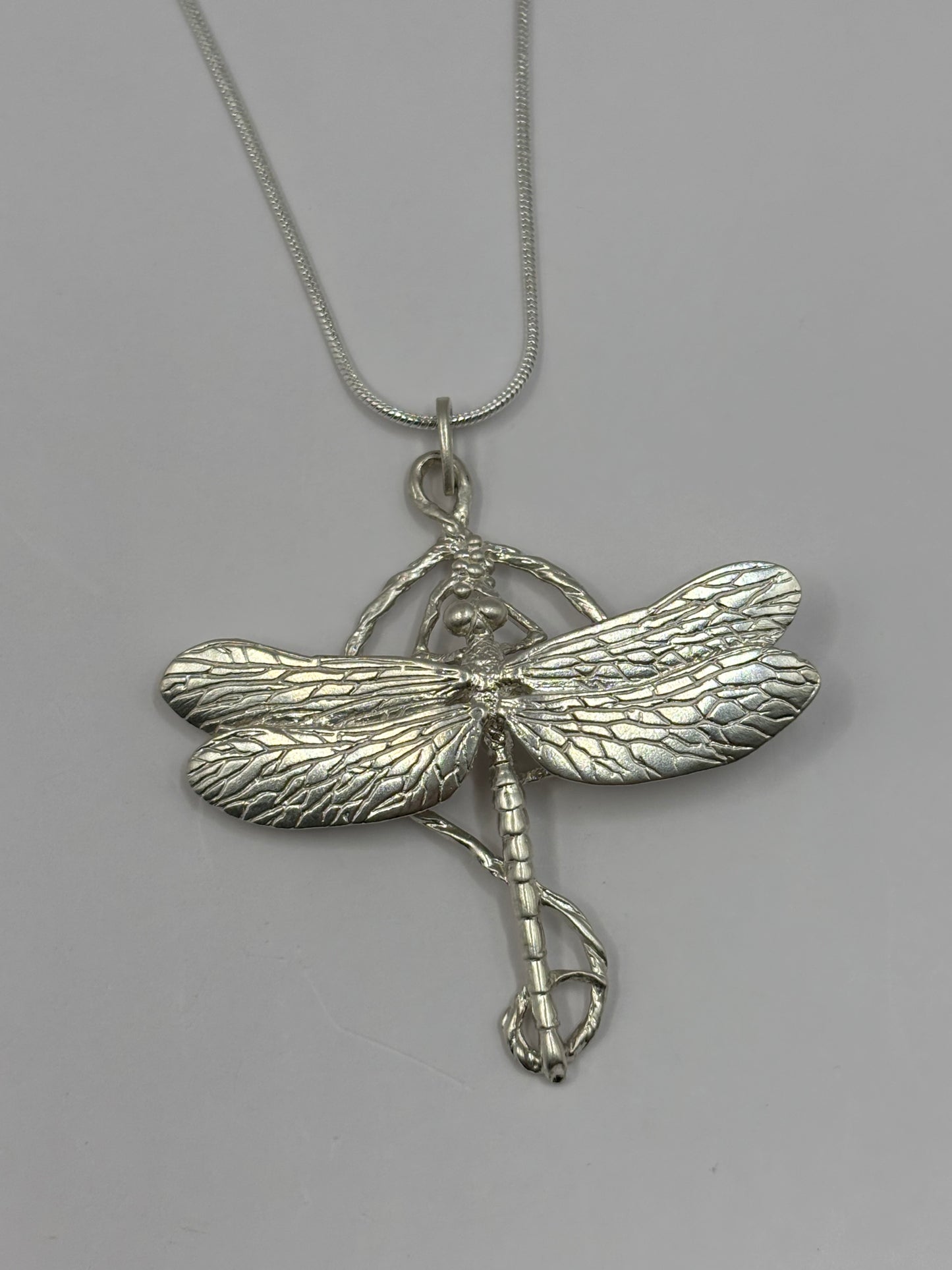 Dragonfly Necklace, 925 Sterling Silver