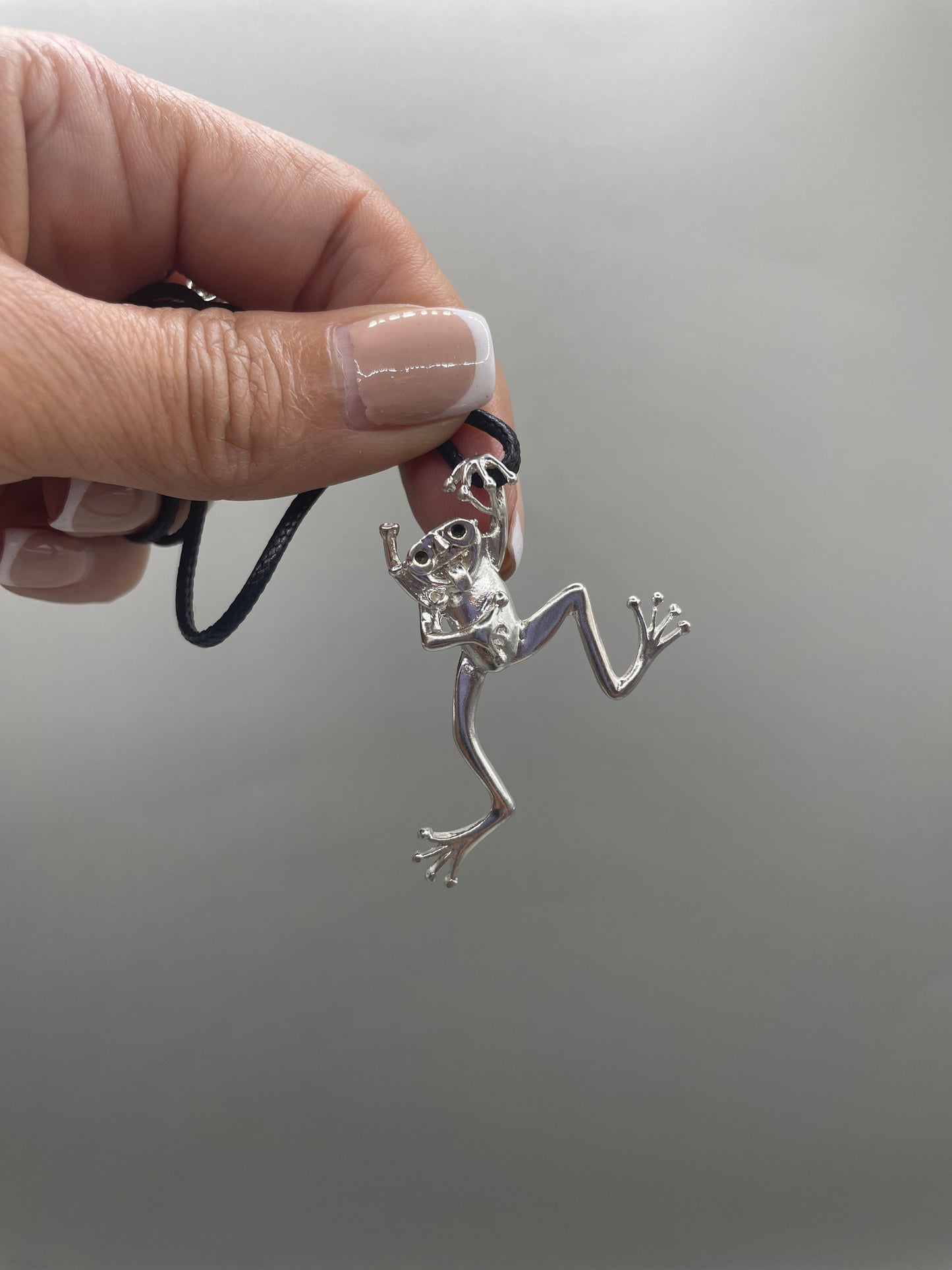 Scuba Frog Necklace, 925 Sterling Silver, 3D Pendant