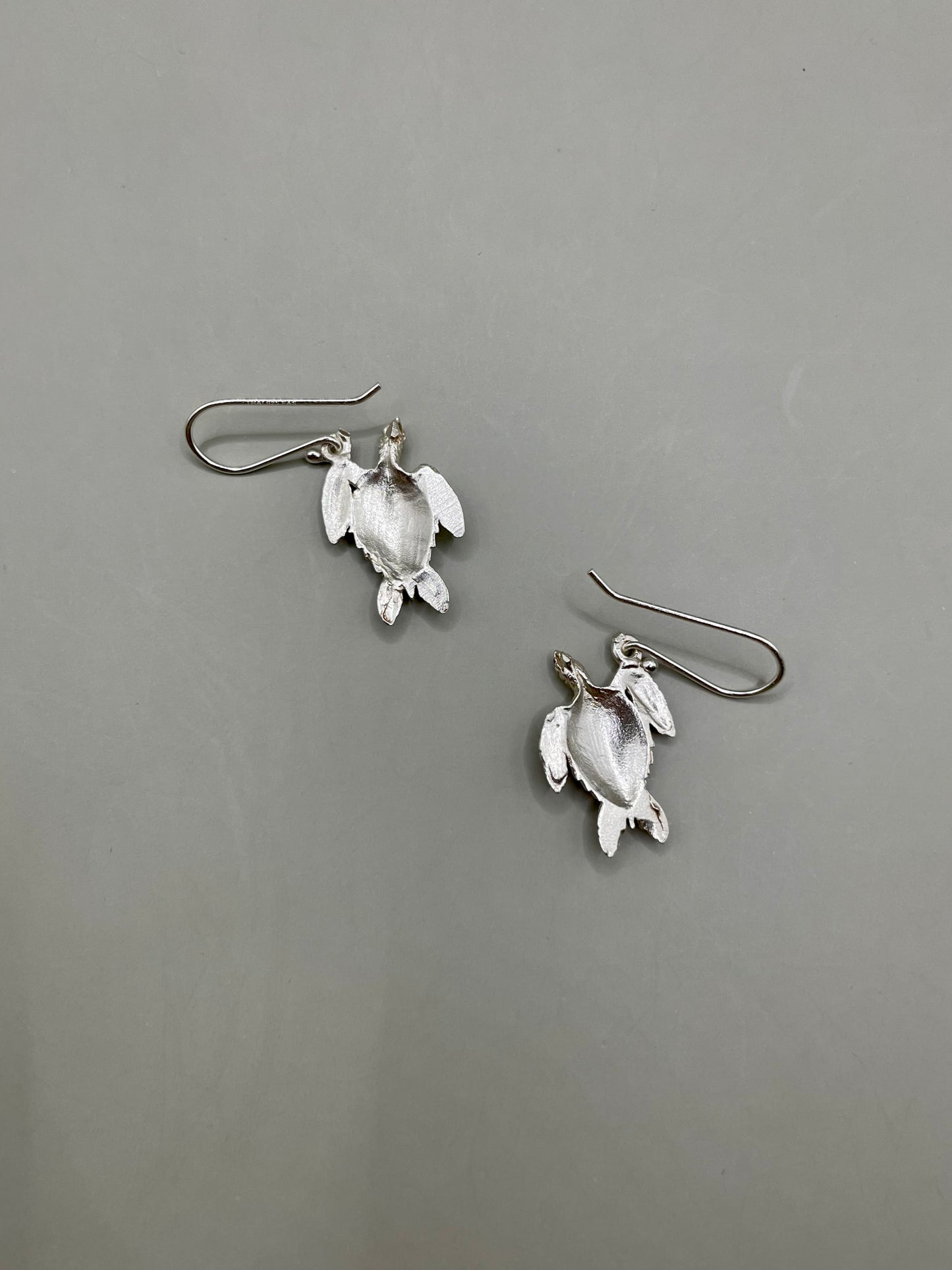 Sea Turtle Earrings, 925 Sterling Silver