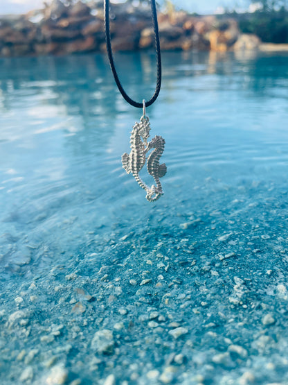 Sea Horse Necklace, 925 Silver