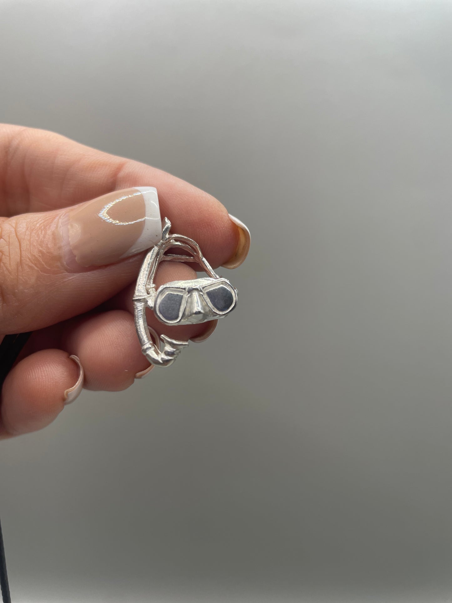 Mini Scuba Mask Necklace, 925 Sterling Silver