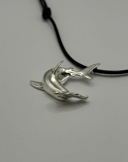 Hammerhead Shark Necklace Crafted in 925 Sterling Silver Shark Jewelry for Women and Men Handmade Jewelry Sea Ocean Animal Necklace