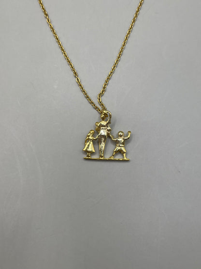 Mom, Daughter, and Son Necklace