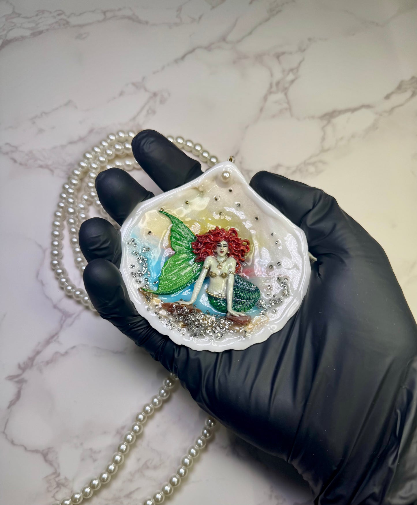 The Coral Empress Mermaid– Song of the Emerald Depths