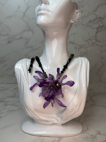 Dunia Real Preserved Flower Necklace & Hair Clip | Handmade Botanical Jewelry | Multifunctional Floral Art