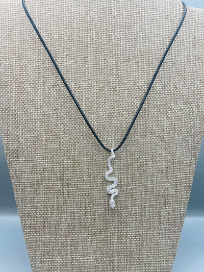 Snake Necklace, 925 Sterling Silver