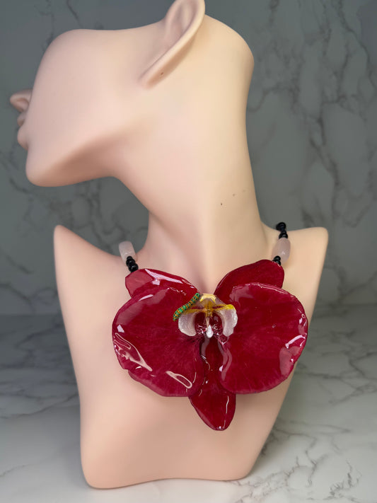 The Scarlet Garden – Orchid & Caterpillar Delight