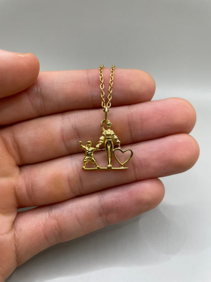 Mom and Son Necklace