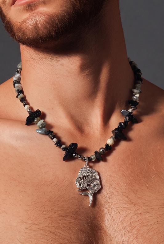 Mahi Mahi 925 Sterling Silver Hand Made Necklace | One-of-a-Kind Coastal Art