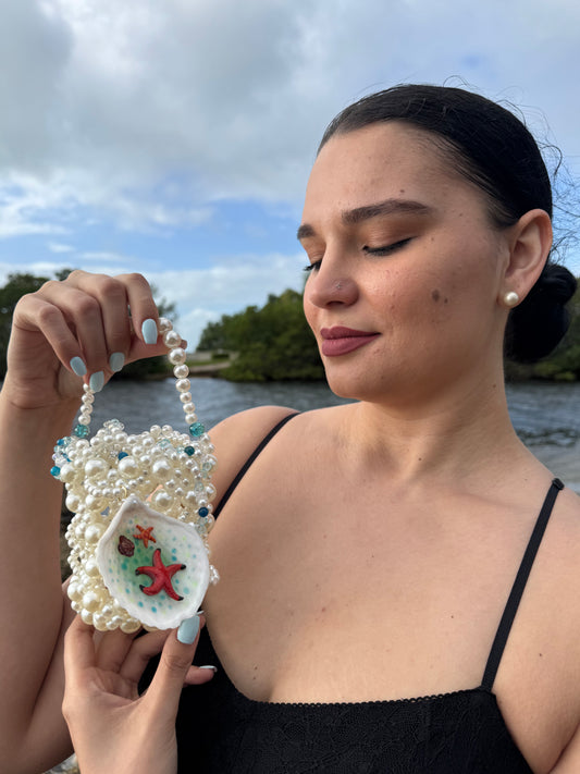 Serena-Pearl Ocean Treasure Purse